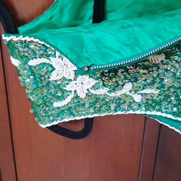 Vintage Sequin and Beaded Top Size L - Picture 9 of 14